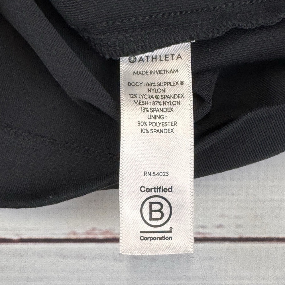 Athleta Skort Womens M Black Drawstring Active Golf Tennis Grosgrain Trim Pocket - Picture 6 of 8